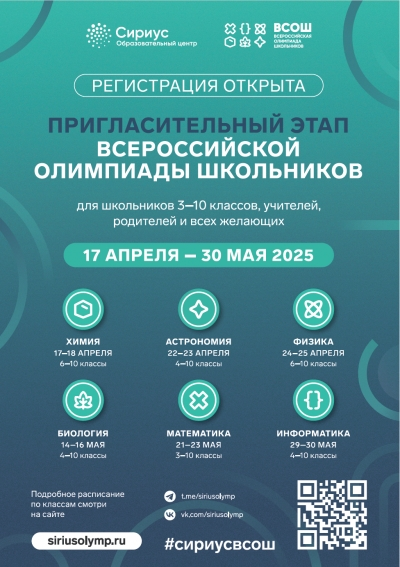 Всероссийская олимпиада школьников.